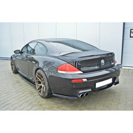 Накладки сплиттеры боковые на задний бампер на BMW M6 E63 / E64